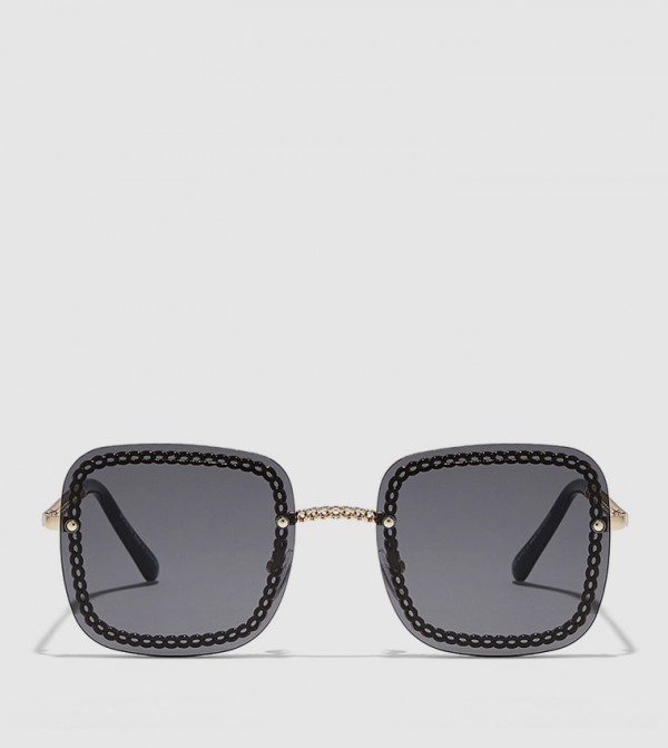 BlackOut  - Black Square Sunglasses