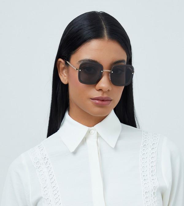 BlackOut  - Black Square Sunglasses