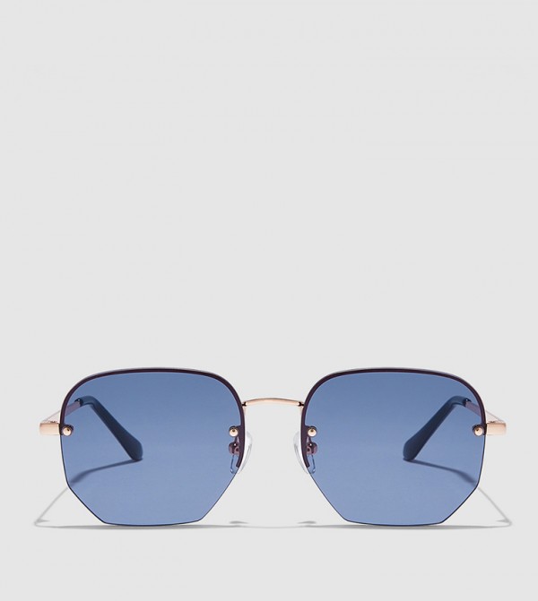 بلاك أوت بلاك أوت - ذهبي Square Sunglasses