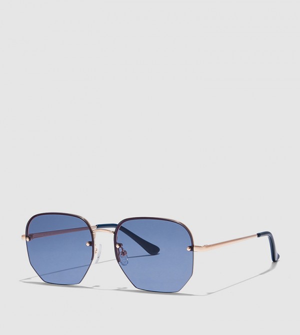 بلاك أوت بلاك أوت - ذهبي Square Sunglasses