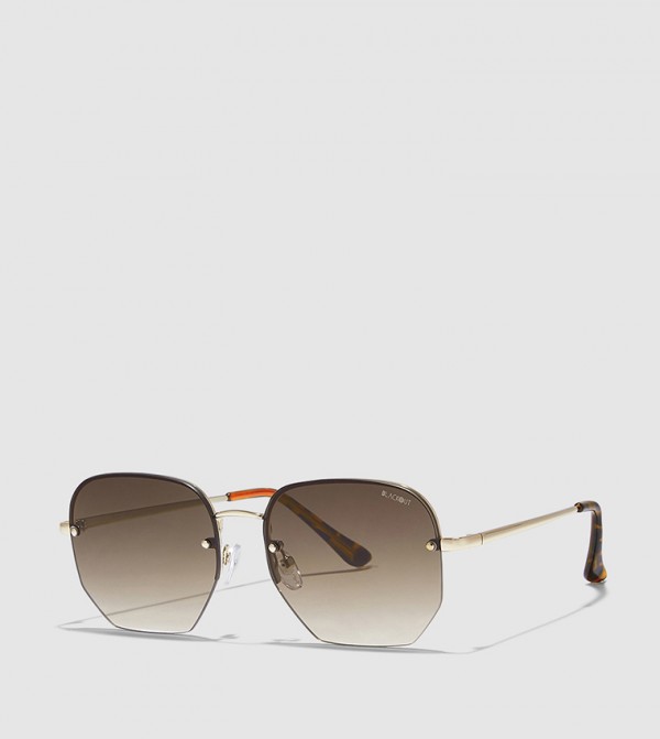 بلاك أوت بلاك أوت - ذهبي Square Sunglasses