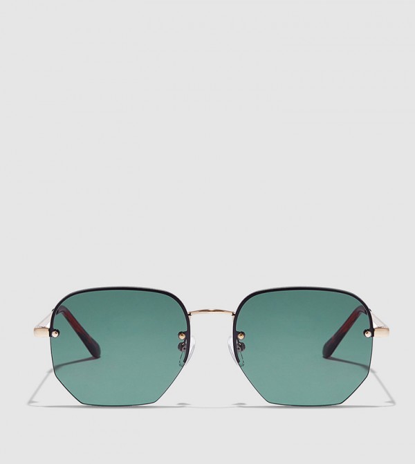 بلاك أوت بلاك أوت - ذهبي Square Sunglasses
