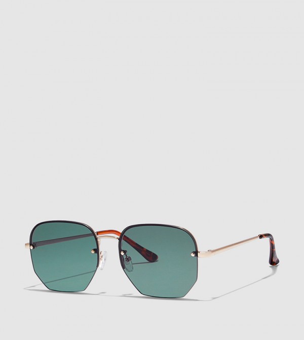 بلاك أوت بلاك أوت - ذهبي Square Sunglasses