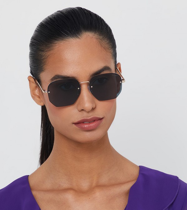 بلاك أوت بلاك أوت - ذهبي Square Sunglasses