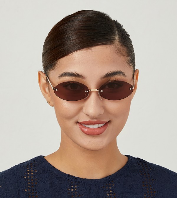 BlackOut  - Gold Round Sunglasses
