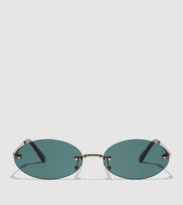 BlackOut  - Gold Round Sunglasses