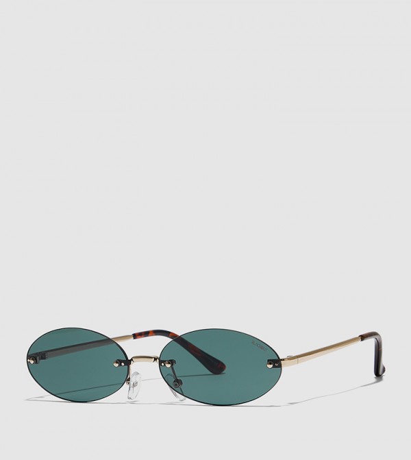 BlackOut  - Gold Round Sunglasses