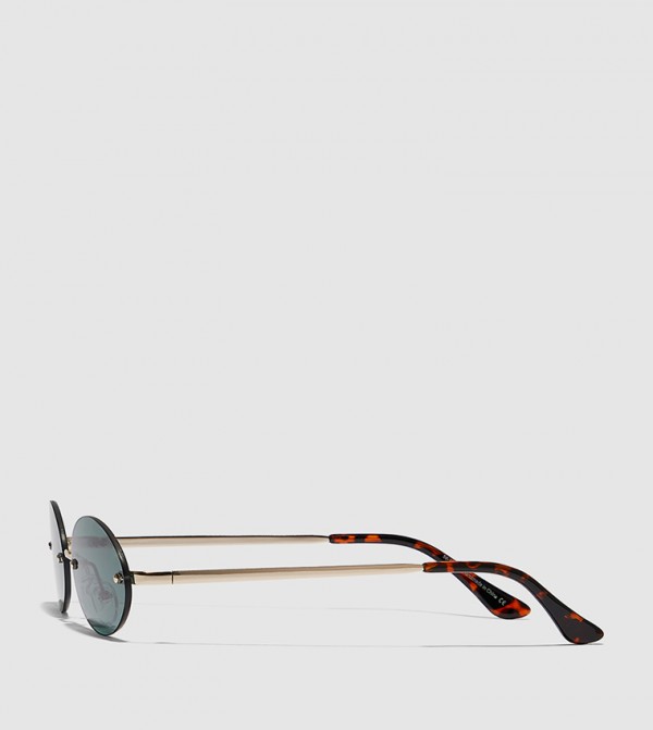 BlackOut  - Gold Round Sunglasses