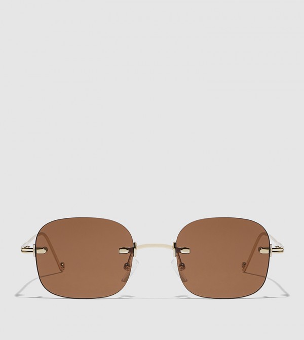 بلاك أوت بلاك أوت - ذهبي Square Sunglasses