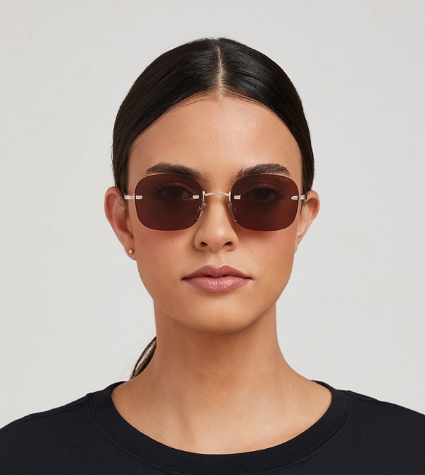 بلاك أوت بلاك أوت - ذهبي Square Sunglasses