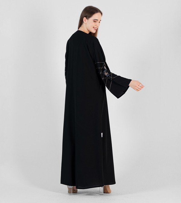 Rosette Abaya  - Black Abaya