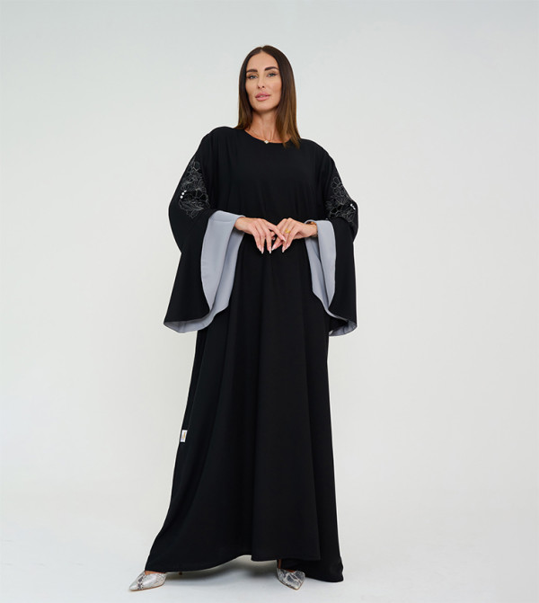 Rosette Abaya Rosette Abaya - Black Abayas
