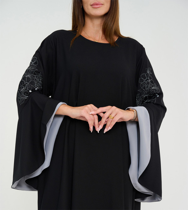 Rosette Abaya Rosette Abaya - Black Abayas