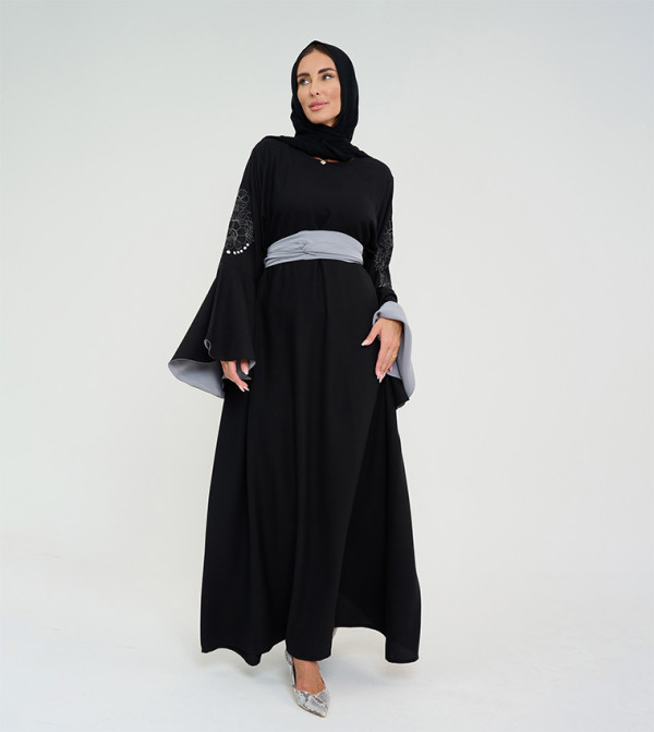 Rosette Abaya Rosette Abaya - Black Abayas