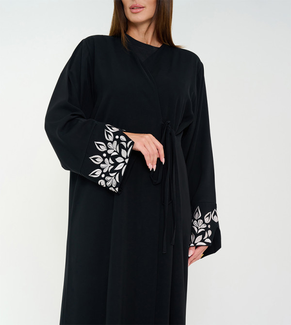 Rosette Abaya Rosette Abaya - Black Abayas