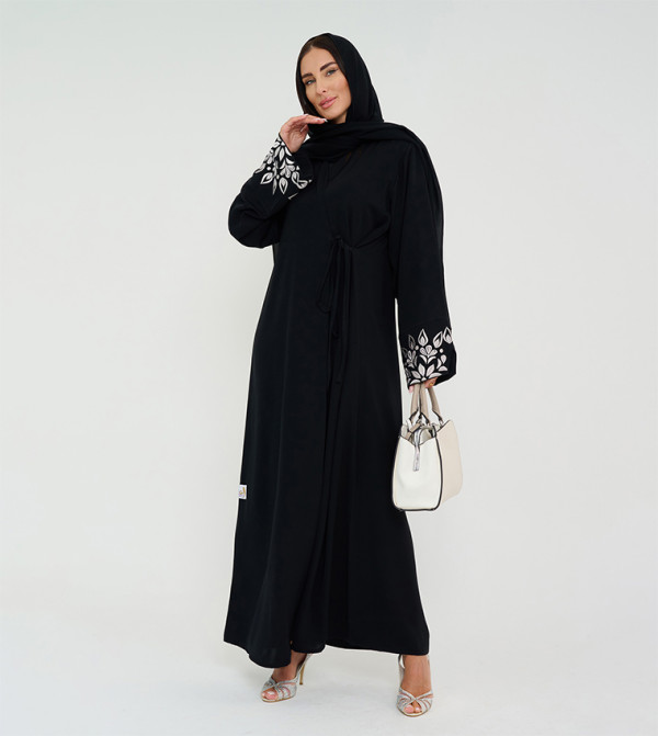 Rosette Abaya Rosette Abaya - Black Abayas