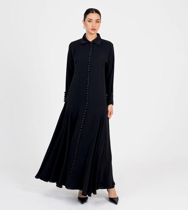 Rosette Abaya Rosette Abaya - Black Abayas
