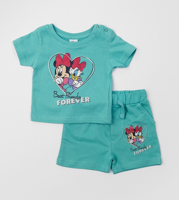 BABIES & MORE  Sets - Turquoise Top & Shorts