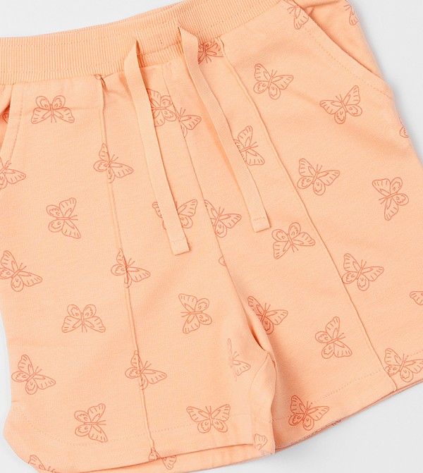 BABIES & MORE  Bottomwear - Orange Shorts