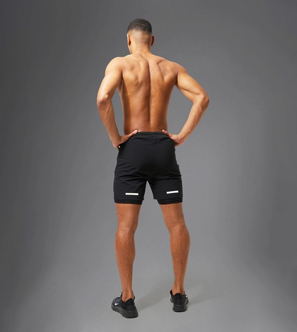 boohooMAN  Clothing - Black Shorts