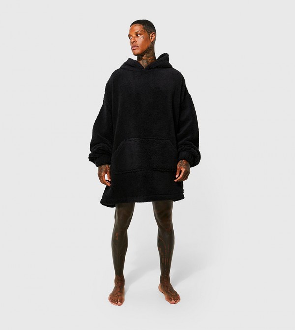 boohooMAN Hoodies - Black Hoodies