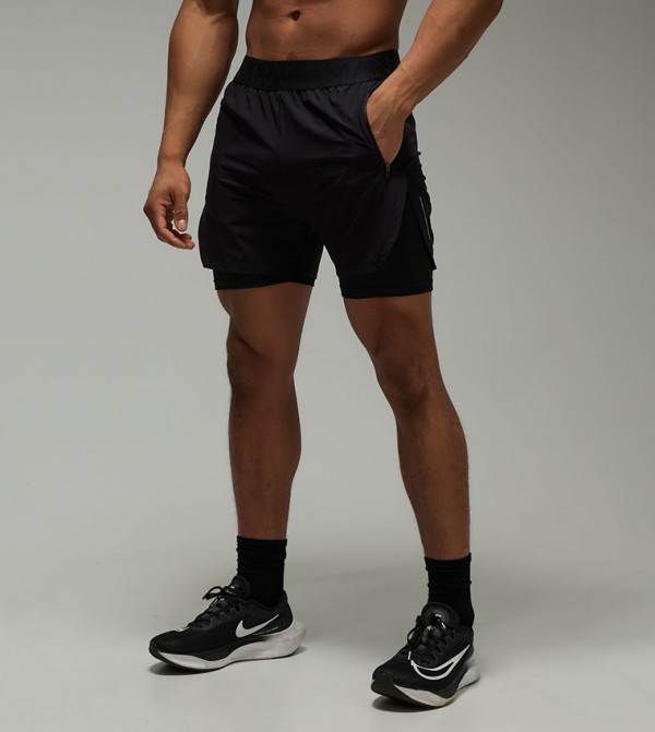 بوهو مان  ملابس رياضة - أسود شورتات