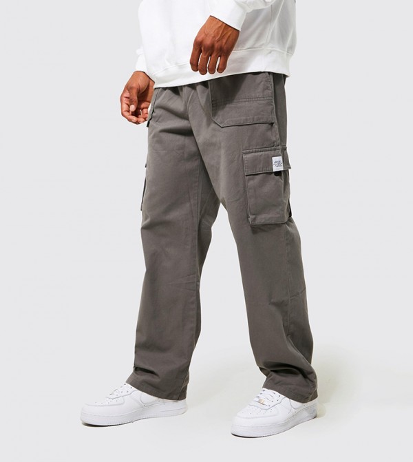 boohooMAN  Cargos - Grey Cargos