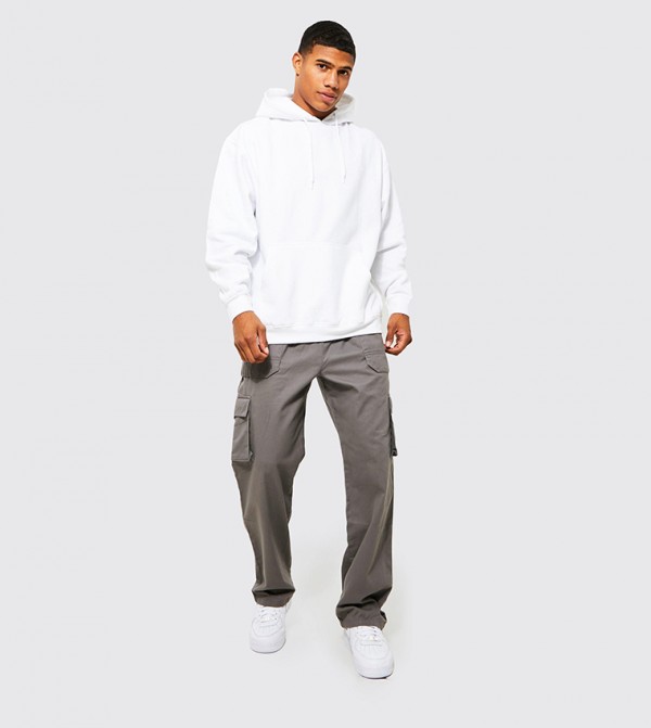 boohooMAN  Cargos - Grey Cargos