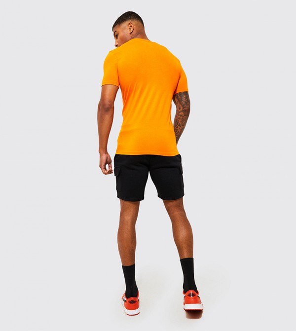 boohooMAN  Casual Shorts - Black Cargo Shorts