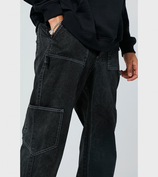 boohooMAN boohooMAN - Black Cargos