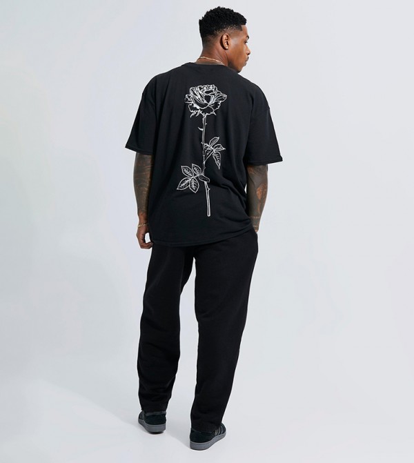 boohooMAN  T-Shirts - Black Casual T-Shirts