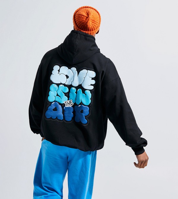 boohooMAN  Hoodies & Sweatshirts - Black Hoodies