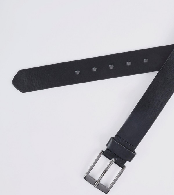 بوهو مان  أحزمة - أسود Non Leather Belts