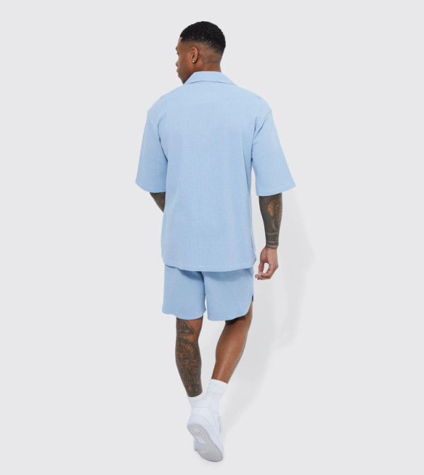 boohooMAN - Outlet  Clothing Set - Blue Co-Ord Set
