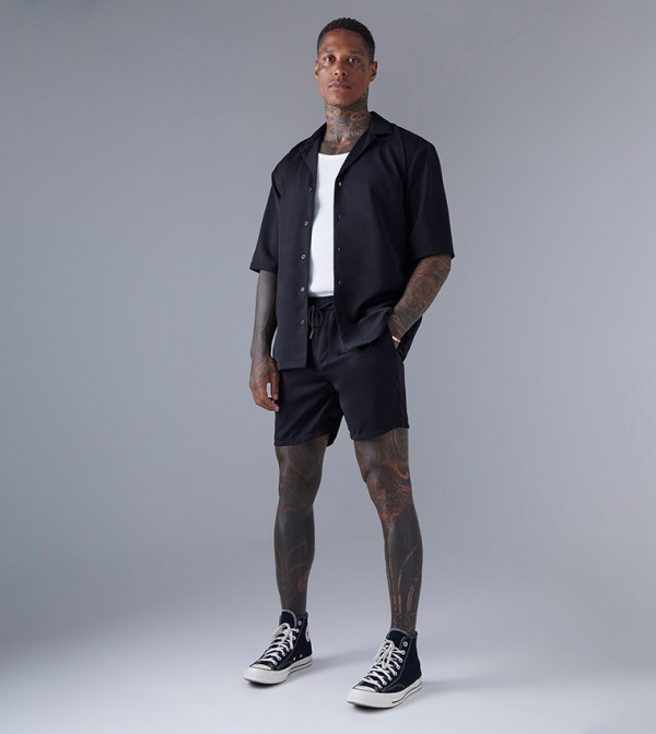 boohooMAN  Clothing Set - Black Co-Ord Set