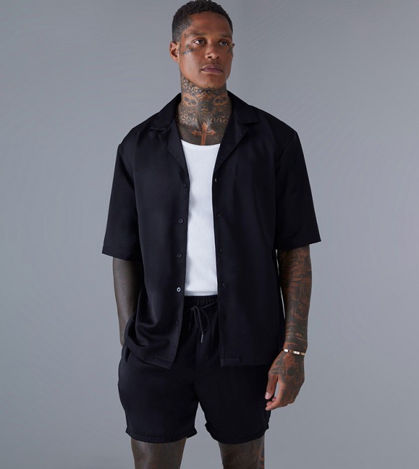 boohooMAN  Clothing Set - Black Co-Ord Set