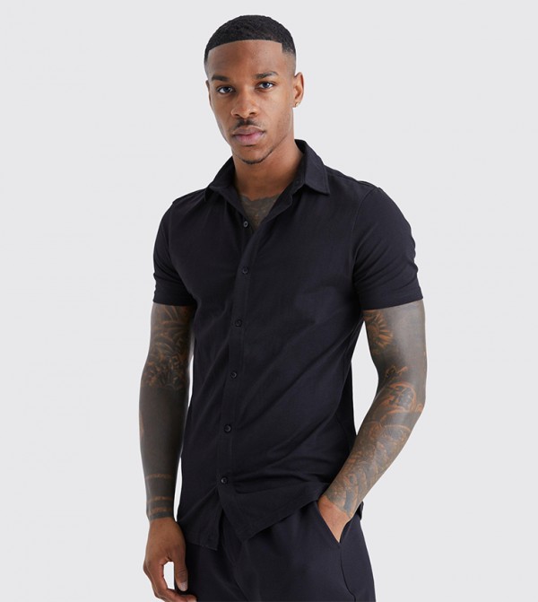 boohooMAN boohooMAN - Black Short Sleeves