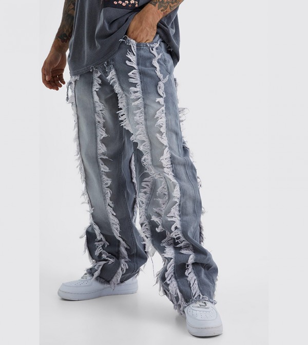 boohooMAN  Jeans - Blue Relaxed Jeans