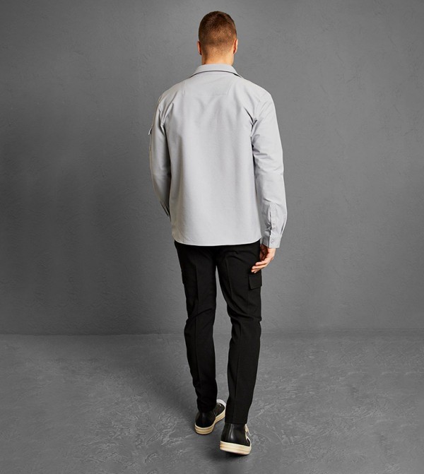 boohooMAN  - Grey Long Sleeves