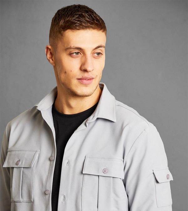 boohooMAN  - Grey Long Sleeves