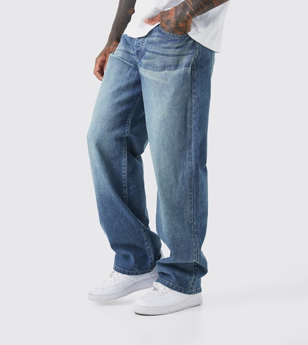 boohooMAN boohooMAN - Blue Relaxed Jeans