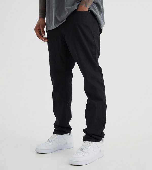 boohooMAN boohooMAN - Black Straight Jeans