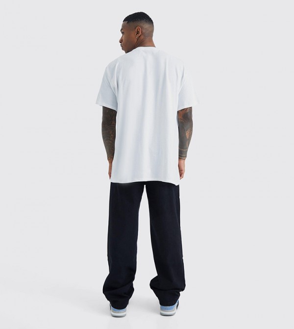 boohooMAN  Jeans - Black Relaxed Jeans