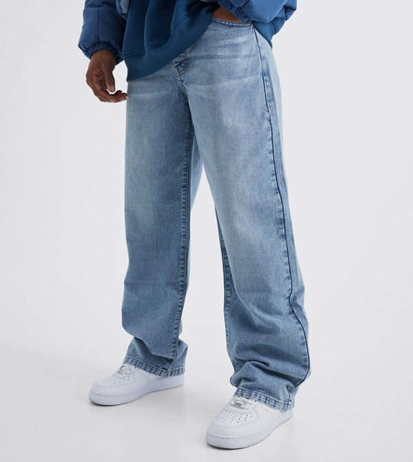 boohooMAN boohooMAN - Blue Relaxed Jeans