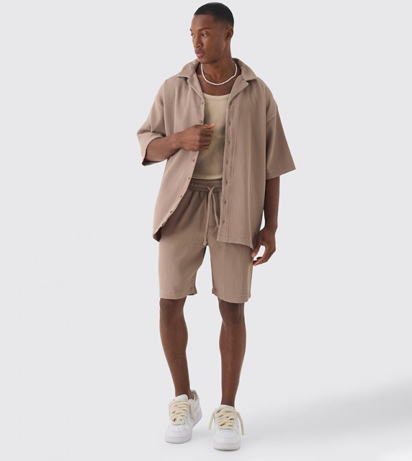 boohooMAN  Clothing Set - MOCHA Co-Ord Set