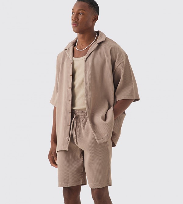 boohooMAN  Clothing Set - MOCHA Co-Ord Set