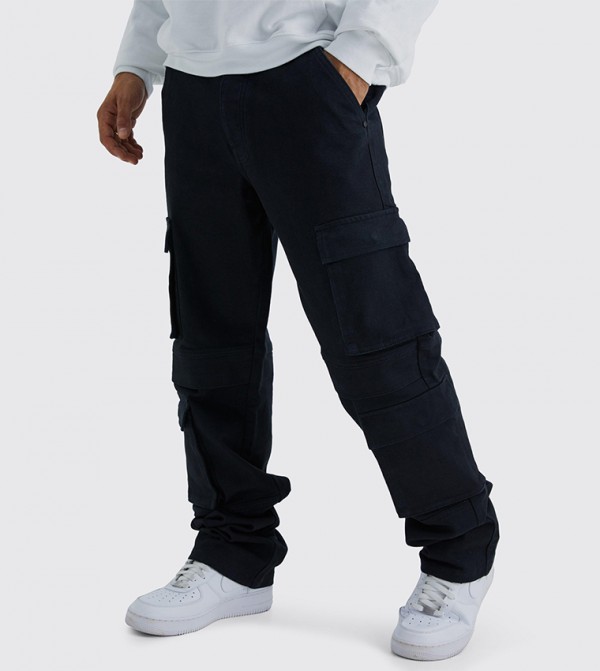 boohooMAN boohooMAN - Black Relaxed Jeans