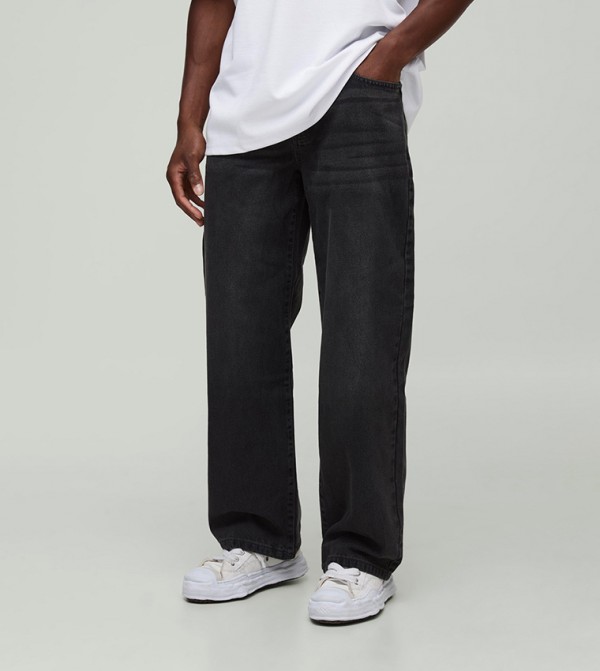 boohooMAN boohooMAN - Grey Relaxed Jeans