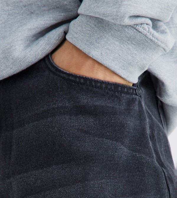 boohooMAN  Jeans - Black Relaxed Jeans