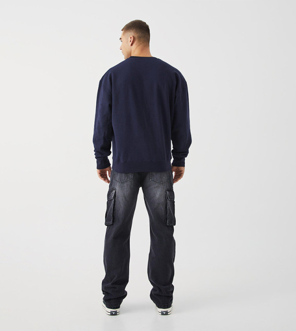 boohooMAN  Clothing - Black Relaxed Jeans